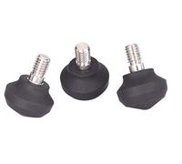 Leofoto LF-19 - Set di 3 piedini universali in gomma per treppiedi da 3/8" in acciaio inox per connettori antiscivolo LS-365C LS-324C LS-324CEX LS-365CEX LM-365C LM-324C LN-284CT LN-284CH LX-324CT