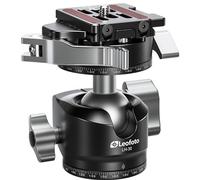 Leofoto LH-30PCL - Testa a sfera con doppia dentatura centrale e leva a sgancio rapido