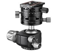 Leofoto - Testa a sfera LH-40GR con morsetto per panning orientato - Doppia testa girevole - Ideale per riprese architettura, paesaggi e panorami - LH-40GR