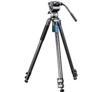Leofoto - Manba - Treppiede in carbonio per fotocamere - Capacità di carico di 10kg - Piedini estensibili - Altezza minima da 31 cm ad una altezza massima di 168 cm - LVM-323C + BV-15
