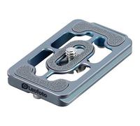 Leofoto NP-65T Piastra QR in titanio blu