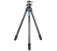 Leofoto - Ranger - Treppiede in carbonio con testa a sfera - Sistema Twist-Lock - Gambe regolabili in 3 angoli - Ideale per fotografia macro - LS-323C+LH-40