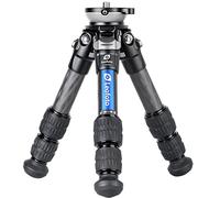 Leofoto - Ranger - Treppiede in carbonio con base di livellamento - Gambe regolabili in 3 angoli - Ideale per Lavori Panoramici e Videografi - LS-223CEX