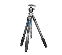 Leofoto - Mr Q-serie - Treppiede in carbonio per fotocamere - Treppiede in carbonio per fotocamere - Capacità di carico di 10kg - Piedini estensibili - Altezza minima da 16 cm ad un'altezza massima di
