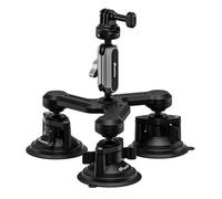 Leofoto Supporto a tripla aspirazione LAC-05 per action cam