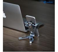 Leofoto Supporto per smartphone + treppiede PS-2 Silver Argento