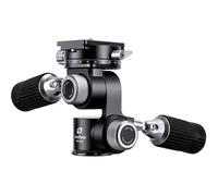 Leofoto - Testa treppiede a 4 assi - Perfetto per fotografia macro, natura morta e arte - Due girelle e due piastre panoramiche - FW-01R