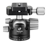 Leofoto - Testa a sfera LH-36 con piastra a sgancio rapido QP-70N - Rotabile a 360 gradi - Vite treppiede universale da 3/8" - LH-36+QP-70N