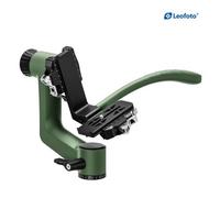 Leofoto Testa cardanica in fibra di carbonio PG-3SL con impugnatura lunga verde