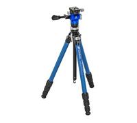 Leofoto Treppiede in carbonio LY-224C Mr.Y + panhead video BV-0R + base di livellamento LB-38 blu