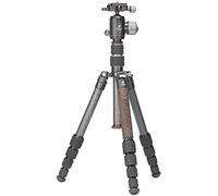 Leofoto - Urban - Treppiede in carbonio con testa a sfera - Facile da usare - Testa a sfera girevole a 360 gradi - LX-225CT + Ballhead XB-32Q