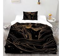 LeoFunda De Cama Regalo 3D Niños Niñas 2 Piezas Económicamoderadamente Acogedora 2 Fundas De Almohada CremalleraSingle(135x200cm)