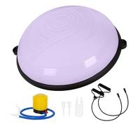 Leogreen Palla Equilibrio 58cm Half Balance Ball, fino a 200 kg mezza palla da ginnastica fitness Balance Board con Elastici Laterali e Pompa, Palla per Yoga, Pilates, Ginnastica