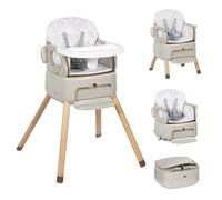 Leogreen Seggiolone Bambini 4 in 1, Regolabile in Altezza Pieghevole