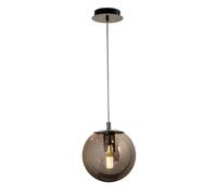 LEOLUX Gaia | Lampadario Cameretta, Soggiorno, Camera Da Letto. Con Altezza Regolabile E Facile Da Montare Al Soffitto. Lampadario A Sospensione Moderno Con Vetro Fumè