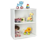 leomark Libreria universale con ripiano regolabile OSLO Scaffale per giocattoli oppure libri mobili per camera dei bambini oppure in uficcio Bianco spazioso semplice design Scaffalatura Portaoggetti