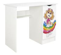 leomark Roma - Scrivania per computer per bambini, con ripiano e spazio per riporre oggetti, multifunzione, tavolo da gioco, moderno, altezza 77 cm, motivo Paw Patrol 05