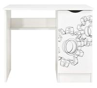 leomark scrivania per bambini in legno 90cm x 50cm x 77cm (LxPxA), set di mobili per computer, scrittoio stile moderno, tavolo per imparare e giocare, mobili per la camera dei bambini, Turbine