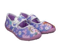 Leomil Disney Frozen - Pantofole per bambini e bambine, antiscivolo, con chiusura in velcro, calde pantofole per bambini, design Elsa, ideali per l'asilo o la casa, Lavanda, 29 EU