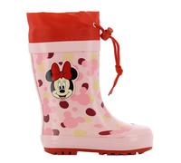 Leomil Disney Minnie Stivali di gomma da ragazza Stivali per bambini per le giornate bagnate, Rosa Rosso 238, 24 EU