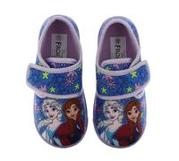 Leomil Frozen Pantofole da bambina Elsa, ideali per l'asilo o la casa, Blu Viola 933, 32 EU