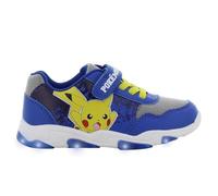 Leomil Pokemon, scarpe da ginnastica per ragazzo, con motivo Pikachu, scarpe basse per bambini, scarpe da ginnastica ideali per la scuola e il tempo libero, blu cobalto giallo, 29 EU