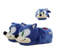 Leomil Sonic Pantofole Bambino 3D personaggio bambini scarpe 26, Idea Regalo, Blu