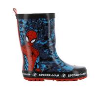 Leomil Spiderman Stivali Pioggia Bambino Bambini Stivali 26, Perfette per le giornate umide, Nero