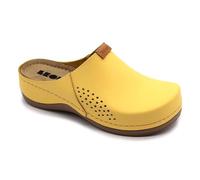 LEON 930 Zoccoli Sabot Pantofole Scarpe, Donna, Giallo, EU 38