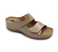 LEON 931 Sandali Zoccoli Sabot Pantofole Scarpe, Donna, Cappuccino, EU 40