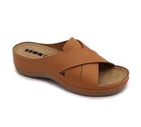 LEON 932 Sandali Zoccoli Sabot Pantofole Scarpe, Donna, Marrone, EU 41