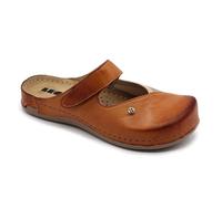 LEON 953 Zoccoli Sabot Pantofole Scarpe di Pelle, Donna, Marrone, EU 41