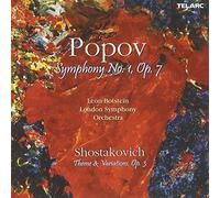Leon Botstein - Popov: Symphony No. 1, Op. 7; Shostakovich: Theme & Variations, Op. 3 by Leon Botstein (2004-12-09)