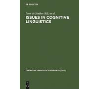 Leon de Stadler Issues in Cognitive Linguistics (Copertina rigida)