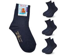 LEON D'ORO Calze Cotone Leggero Bambino 3 Paia Calzini Bambino filo di Scozia Made in Italy