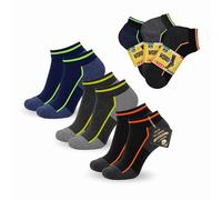 LEON D'ORO Calze da Lavoro Uomo Donna Corte in Cotone Punta e Tallone Rinforzati Traspiranti Supporto Arco Plantare Made in Italy