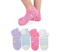 LEON D'ORO Calzini Bambina Cotone Filo di Scozia 4 Paia Calze leggere e traspiranti Made in Italy (IT, Numero, 29, 34, ASS1-CORTO)