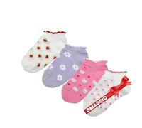 LEON D'ORO Calzini Neonata Cotone 4 Paia Calze leggere filo di scozia 6 12 18 mesi Made in Italy (IT, Età, 6 mesi, 12 mesi, CORTO-FANTASIA-ASS 1)