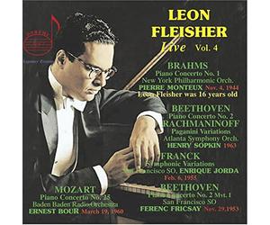 Leon Fleisher, New York Philharmonic Orchestra, Sinfonieorchester des Sudwestfunks, Atlanta Symphony Orchestra, San Francisco Symphony Orchestra, Pierre Monteux, Ernest Bour, Henry Sopkin, Enrique Jorda, Ferenc Fricsay - Leon Fleisher Vol. 4: Brahms, Beethoven, Mozart, Rachmaninoff, Franck