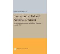 Leon Gordenker International Aid and National Decision (Copertina rigida)