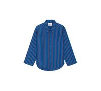 Leon & Harper Camicia Donna Conan TC129 Righe Bluette Prugna Cotone Biologico