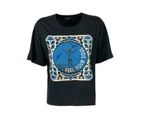LEON & HARPER t-shirt boxy TITAN JC03 FEEL ricami cotone bio 55cm