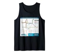 Leon Lines City Art Souvenir dal Messico Canotta