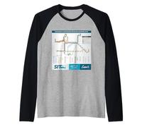 Leon Lines City Art Souvenir dal Messico Maglia con Maniche Raglan