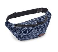 Leon Marsupio Marsupio Marsupio 100% cotone Fanny Pack Belly Belt Moon Bag Bumbag Boho Hippie Tribal Donna Uomo (DklBlauBeigeSpyro), Beige scuro, taglia unica, Tasche sui fianchi
