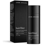 LEON MIGUEL Fibra per Capelli | Infoltimento dei Capelli | Da spargere sui capelli | Premium con Effetto Immediato in Caso di Stempiatura/Alopecia - Polvere per Capelli | 25g (Biondo Medio)