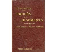 Léon Parisot Louis Procès et jugements, petite encyclopédie alphabé (Tascabile)