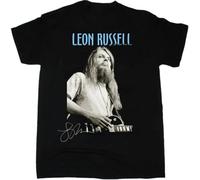 Leon Russell Vintage 90s Signature for Fan all Size ShirtBlack3XL