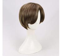 Leon Scott Kennedy Wig Cosplay Short Synthetic Hair + Wig Cap