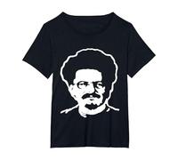 Leon Trotsky Maglietta Comunismo marxismo Socialismo Tee Maglietta, Donna Plus-Size, Nero, 6X